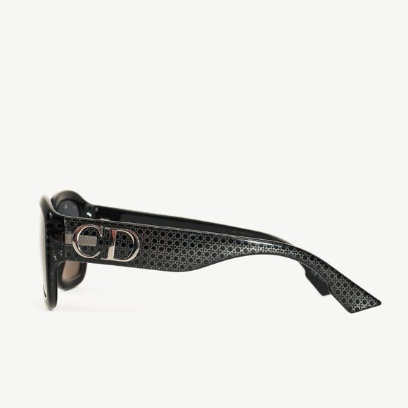 Dior DDior PRN2K Black & Grey CD Geometric-Pattern Square Sunglasses - Picture 3 of 10